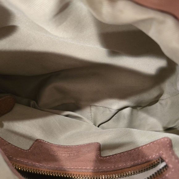 Sundance Prue dusty rose suede shoulder Hobo bag - Picture 12 of 14